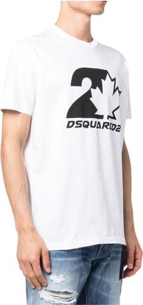 Dsquared2 Stijlvol T-shirt voor mannen - Heren - T-shirts - Wit - S - Tops