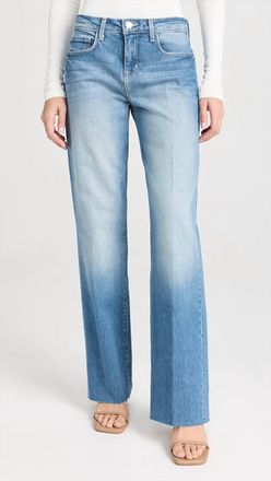 L'agence Tiana Wide Leg Jeans In Cowan