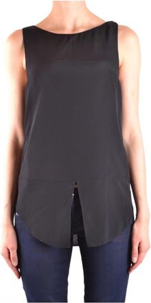 Dondup Sleeveless Top - Dames - Tops zonder mouwen - Zwart - XS - Katoen - Tops