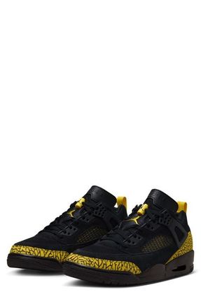 Nike Jordan Spizike Low Sneaker in Black/Speed Yellow at Nordstrom, Size 11.5