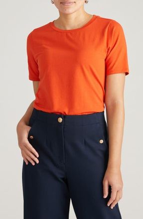 Universal Standard Tee Rex Tee in Orange Flame at Nordstrom, Size 2Xl