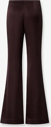 Pinko Womens Pinolo Satin Trousers Purple Polyester