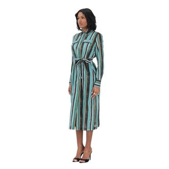 Pinko Castignano Dress - Dames - Shirt Kleedjes - Veelkleurig - XL - Kleedjes
