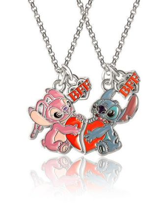 Disney Lilo & Stitch BFF Necklace Set of 2, 16+3 in Multicolor at Nordstrom