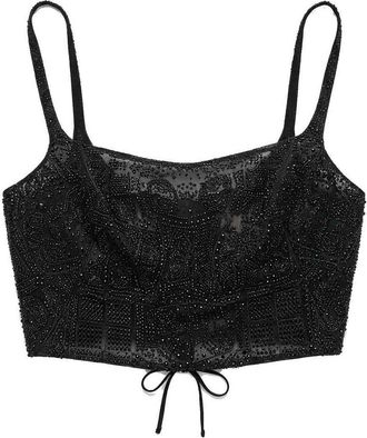 Ermanno Scervino Top with swarovski