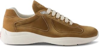Prada Sneakers Americas Cup in pelle scamosciata - Marrone