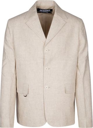 Jacquemus Beige Single Breasted Blazer