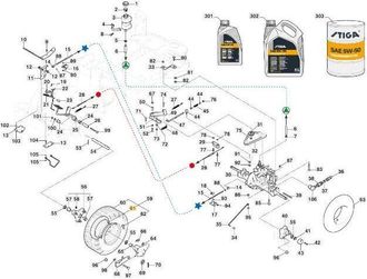 STIGA Sports Llanta Delantera +pos.5,5x8park4wd Original Stiga - 187000454/0