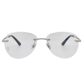 Cartier Santos De Cartier Demo Pilot Titanium Mens Eyeglasses CT0254O 002 57