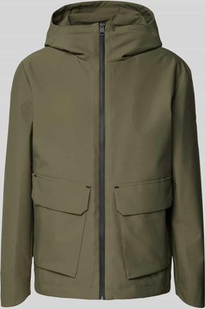 Strellson Jacke mit Pattentaschen Modell Fieldjkt in Khaki, Größe 50