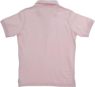 Stone Island Boys Polo Shirt Pink Cotton T-Shirts And Polos