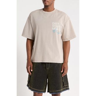 Diet Starts Monday Los Angeles Graphic T-Shirt in Washed Grey/blue at Nordstrom, Size Xx-Large