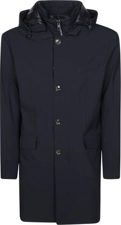 Montecore Cappotto Imbottito NY - Heren - Mantel - Blauw - XL - Leer - Jassen
