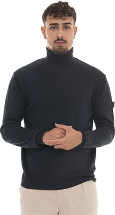 Peuterey Pullover collo alto GORRAN08-PEU Blu Peuterey Uomo