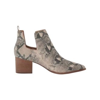 Lucky Brand Womens Jabilo Snake Ankle Boots In Natural Jame Snake
