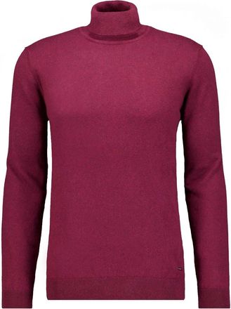 Ragman Rundhalspullover RAGMAN, Herren, Gr. 48, portwein, 696, 95% Baumwolle 5% Cashmere, hoch geschlossener Ausschnitt, Pullover Rundhalspullover