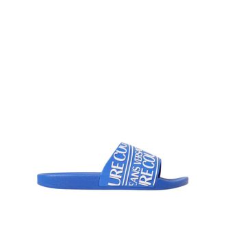 Versace Jeans Couture Sliders, male, Blue, 9 UK, Blue Casual Slide Sandals