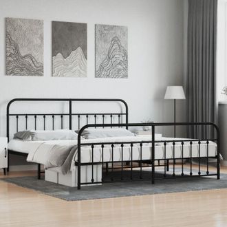 vidaXL Furniture Limited - Estructura Cama Sin Colch&oacute;n Con Estribo Metal