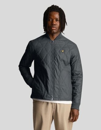 Lyle & Scott Mens Lyle & Scott Branded Navy Blue Short Lightweight Jacket - Black - Size: 42/Regular
