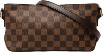 Louis Vuitton Pre-owned Vintage Canvas Shoulder Bag - Dames - Vintage Schoudertas - Bruin - ONE Size - Leer - Vintage
