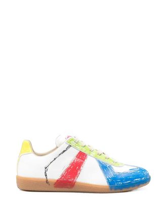 Maison Margiela Replica Scarpe da ginnastica con schizzi di vernice