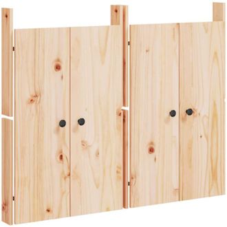 vidaXL Puertas De Cocina Exterior 2 Uds Madera Maciza Pino 50x9x82 Cm Vidaxl