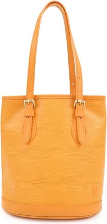 Louis Vuitton Petit Bucket Epi Leather Orange Leather Handbag (Pre-Owned)
