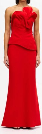 Acler Esher Maxi Dress In Cherry