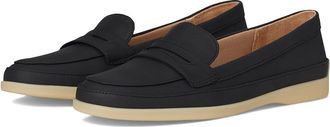 Life Stride Malta Loafer/Moc Womens Flat Shoes Black : 6.5 W (C), Leather/Textile