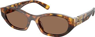 Miu Miu MUA03S 14L60M Womens Sunglasses Tortoiseshell Size 53