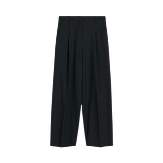 By Malene Birger Dames, Broeken, Zwart, Maat: M Leer