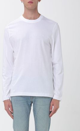 HUGO BOSS T-shirt a maniche lunghe in cotone con scollo a girocollo