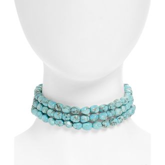 Cult Gaia Nora Faux Turquoise Choker in Ibiza Turquoise at Nordstrom