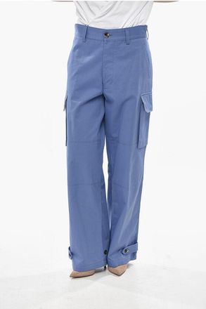 Marni Organic Cotton Cargo Pants With Ankle Drawstring size 46
