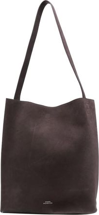 STUDIO NICHOLSON Borsa a spalla in pelle scamosciata - Marrone