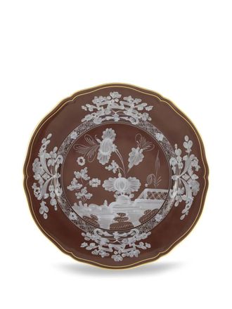 Ginori 1735 Oriente floral-patterned plate - Brown