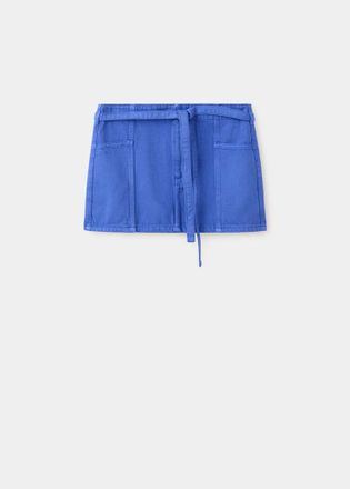 Mango Denim skirt with belt blu - Donna - XS - MANGO
