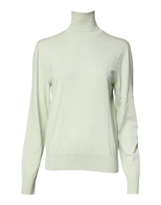 Dolce & Gabbana Mens Virgin Wool Turtleneck Green