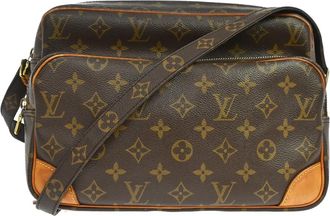 Louis Vuitton Nil Messenger Monogram Canvas Brown Canvas Handbag (Pre-Owned)
