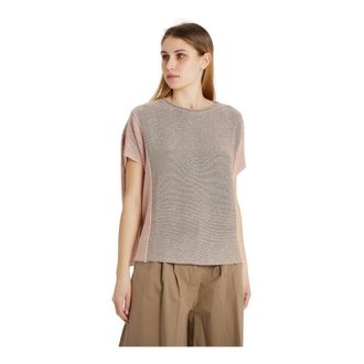 Le Tricot Perugia T-Shirts - Dames - T-shirts - Grijs - XS - Katoen - Tops