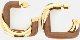 Jacquemus Golden Twisted Hoop Earrings