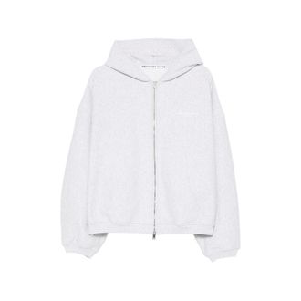 Alexander Wang Logo-print Zip-up Hoodie