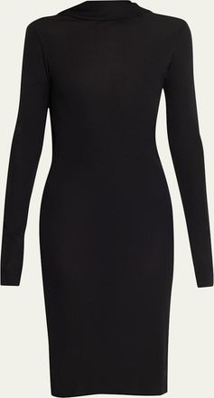 Toteme Cocoon Cape Jersey Midi Dress