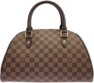 Louis Vuitton Pre-owned Ebene Canvas Handbag - Dames - Vintage Handtas - Bruin - ONE Size - Vintage
