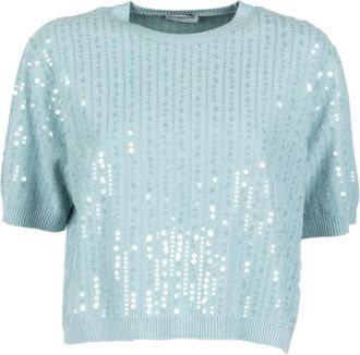 Marella Top met pailletten - Blauw