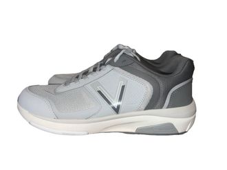 Vionic Womens Strider Walking Shoes In Chrome Mesh