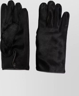 Maison Margiela luxurious calf leather gloves with button detail