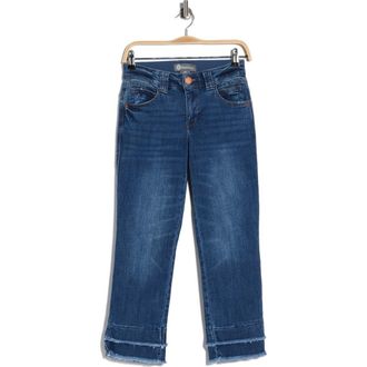 Democracy Double Layer Crop Jeans in Mid Blue Artisanal at Nordstrom Rack, Size 6