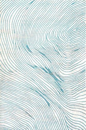 Jonathan Y Designs Arlo Woodgrain Geometric Area Rug in Ivory/blue at Nordstrom, Size 5Ft 0In X 8Ft 0In