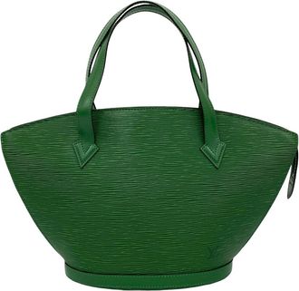 Louis Vuitton Pre-owned Womens Epi Saint Jacques Pm Short Strap - Dark Green Leather - One Size